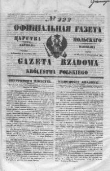Gazeta Rządowa Królestwa Polskiego 1847 IV, No 222