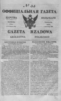 Gazeta Rządowa Królestwa Polskiego 1842 I, No 35