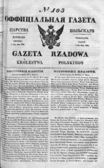 Gazeta Rządowa Królestwa Polskiego 1842 II, No 103