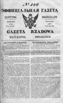 Gazeta Rządowa Królestwa Polskiego 1842 II, No 106