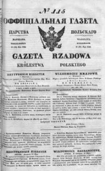 Gazeta Rządowa Królestwa Polskiego 1842 II, No 115