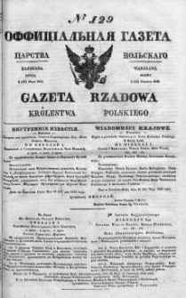 Gazeta Rządowa Królestwa Polskiego 1842 II, No 129