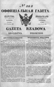 Gazeta Rządowa Królestwa Polskiego 1840 III, No 202