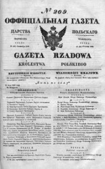 Gazeta Rządowa Królestwa Polskiego 1840 III, No 209