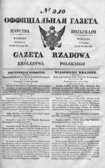 Gazeta Rządowa Królestwa Polskiego 1840 III, No 210
