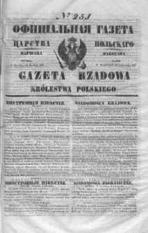 Gazeta Rządowa Królestwa Polskiego 1847 IV, No 251