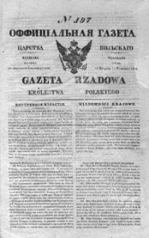 Gazeta Rządowa Królestwa Polskiego 1838 III, No 197