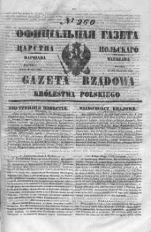 Gazeta Rządowa Królestwa Polskiego 1847 IV, No 260