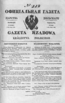 Gazeta Rządowa Królestwa Polskiego 1844 II, No 112
