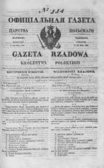 Gazeta Rządowa Królestwa Polskiego 1844 II, No 114