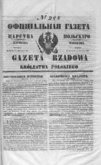 Gazeta Rządowa Królestwa Polskiego 1847 IV, No 268