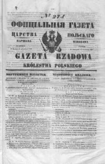 Gazeta Rządowa Królestwa Polskiego 1847 IV, No 271