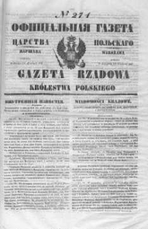 Gazeta Rządowa Królestwa Polskiego 1847 IV, No 274