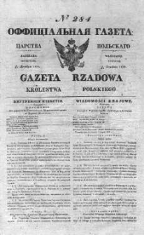 Gazeta Rządowa Królestwa Polskiego 1838 IV, No 284