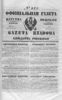Gazeta Rządowa Królestwa Polskiego 1847 IV, No 279