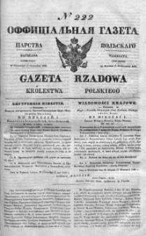Gazeta Rządowa Królestwa Polskiego 1840 IV, No 222