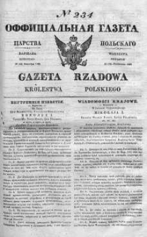 Gazeta Rządowa Królestwa Polskiego 1840 IV, No 234