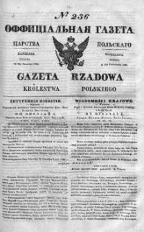 Gazeta Rządowa Królestwa Polskiego 1840 III, No 236