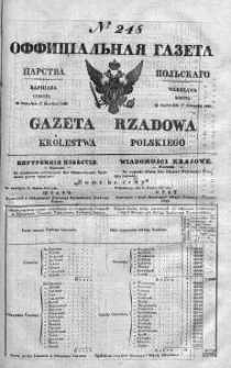 Gazeta Rządowa Królestwa Polskiego 1840 IV, No 248