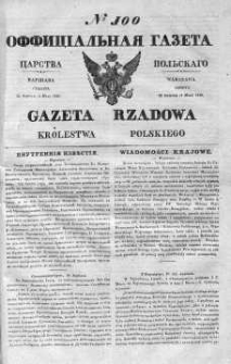 Gazeta Rządowa Królestwa Polskiego 1839 II, No 100