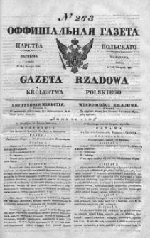Gazeta Rządowa Królestwa Polskiego 1840 III, No 263