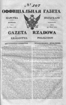 Gazeta Rządowa Królestwa Polskiego 1839 II, No 107