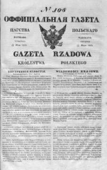 Gazeta Rządowa Królestwa Polskiego 1839 II, No 108