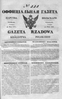 Gazeta Rządowa Królestwa Polskiego 1839 II, No 111