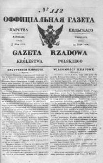 Gazeta Rządowa Królestwa Polskiego 1839 II, No 112