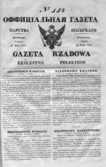 Gazeta Rządowa Królestwa Polskiego 1839 II, No 118