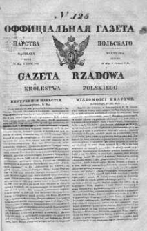 Gazeta Rządowa Królestwa Polskiego 1839 II, No 125