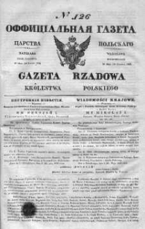 Gazeta Rządowa Królestwa Polskiego 1839 II, No 126