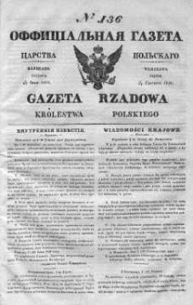 Gazeta Rządowa Królestwa Polskiego 1839 II, No 136