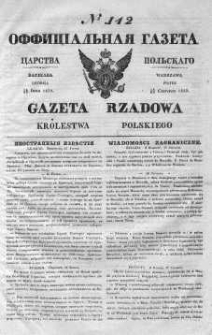 Gazeta Rządowa Królestwa Polskiego 1839 II, No 142