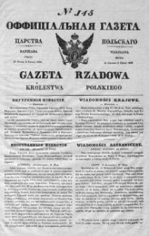 Gazeta Rządowa Królestwa Polskiego 1839 III, No 145