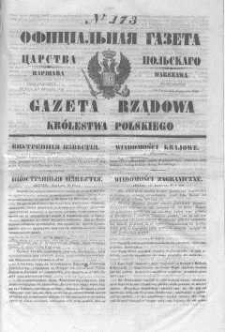Gazeta Rządowa Królestwa Polskiego 1846 III, No 173