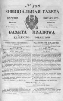 Gazeta Rządowa Królestwa Polskiego 1844 II, No 129
