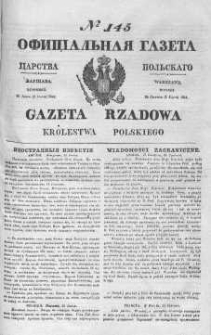 Gazeta Rządowa Królestwa Polskiego 1844 III, No 145