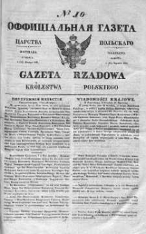 Gazeta Rządowa Królestwa Polskiego 1841 I, No 10