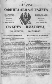 Gazeta Rządowa Królestwa Polskiego 1844 III, No 176