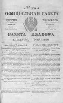 Gazeta Rządowa Królestwa Polskiego 1844 III, No 205