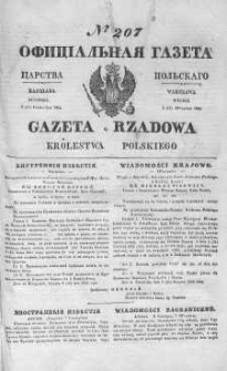 Gazeta Rządowa Królestwa Polskiego 1844 III, No 207