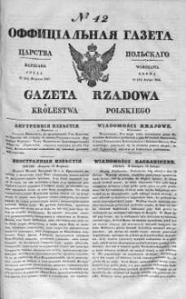 Gazeta Rządowa Królestwa Polskiego 1841 I, No 42
