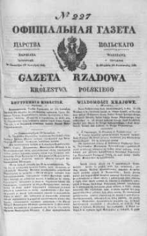 Gazeta Rządowa Królestwa Polskiego 1844 IV, No 227
