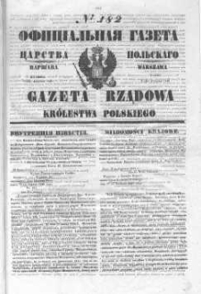 Gazeta Rządowa Królestwa Polskiego 1846 III, No 182