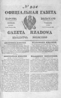 Gazeta Rządowa Królestwa Polskiego 1844 IV, No 234