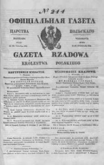 Gazeta Rządowa Królestwa Polskiego 1844 IV, No 244
