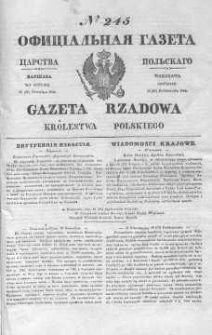 Gazeta Rządowa Królestwa Polskiego 1844 IV, No 245