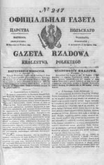 Gazeta Rządowa Królestwa Polskiego 1844 IV, No 247
