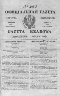 Gazeta Rządowa Królestwa Polskiego 1844 IV, No 261